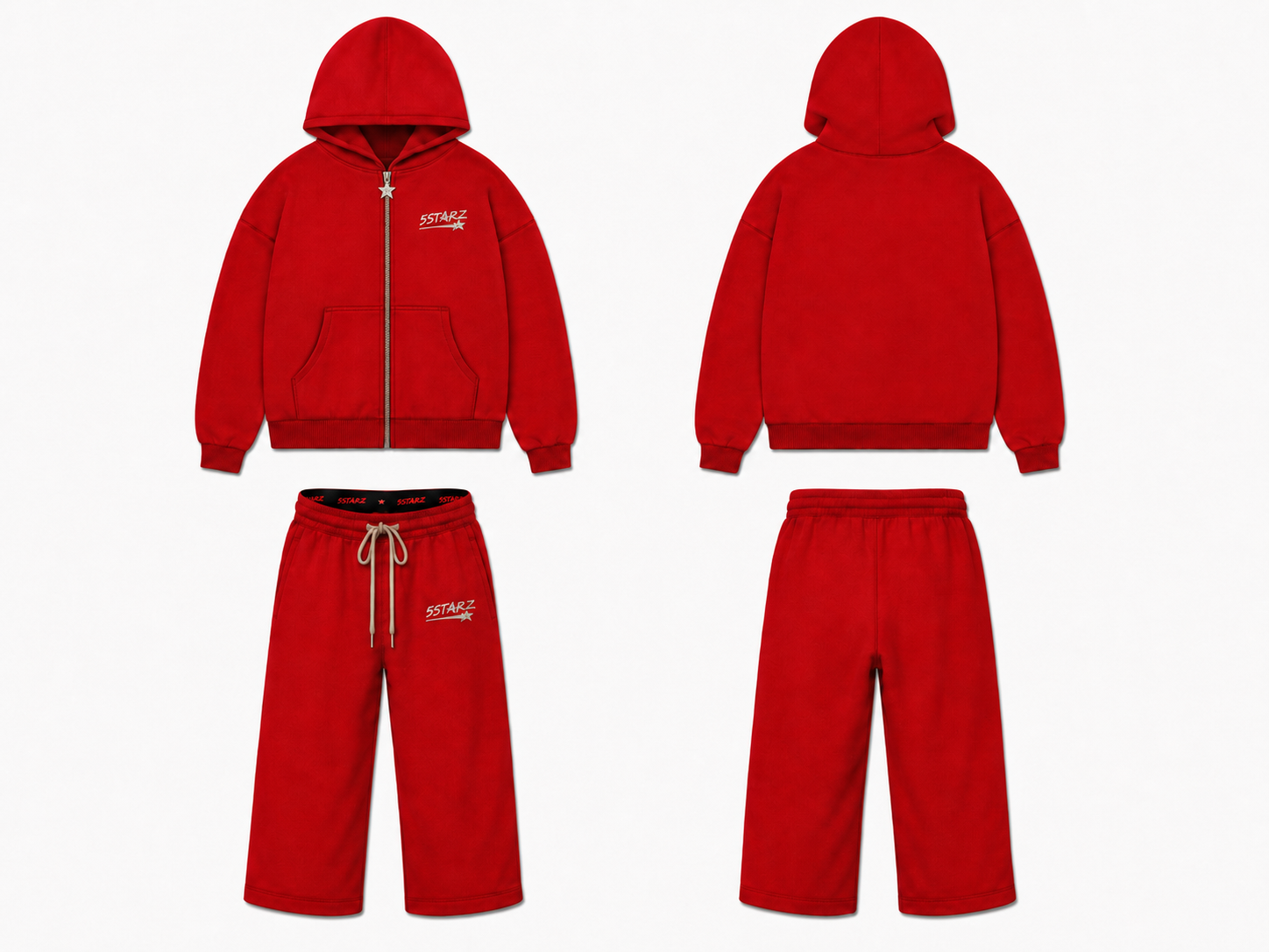 Men 2 Piece Tracksuit Vol.1 — Red