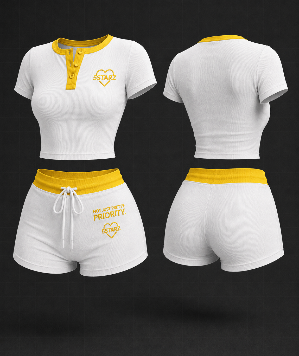 Ribber 2 Piece Set — "Banana Breeze"